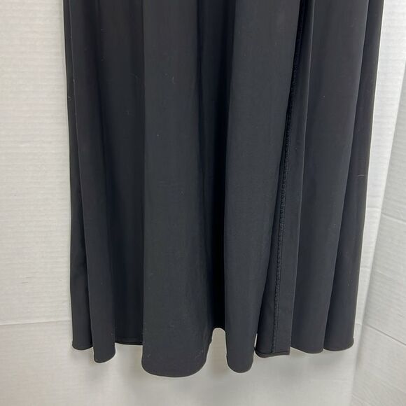 Nightway Black knit gown with front slit NWT size 10 - Picture 9 of 16